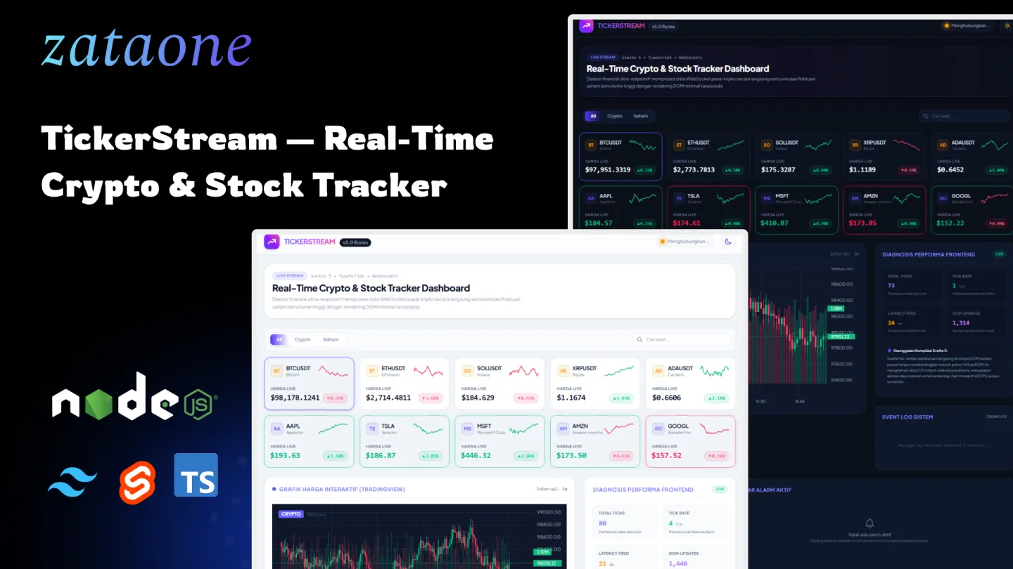 TickerStream — Real-Time Crypto & Stock Tracker