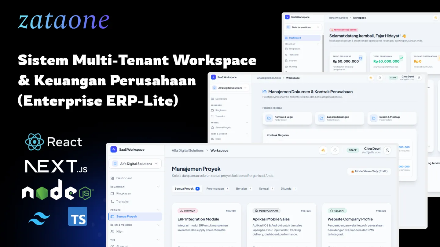 Sistem Multi-Tenant Workspace & Keuangan Perusahaan (Enterprise ERP-Lite)