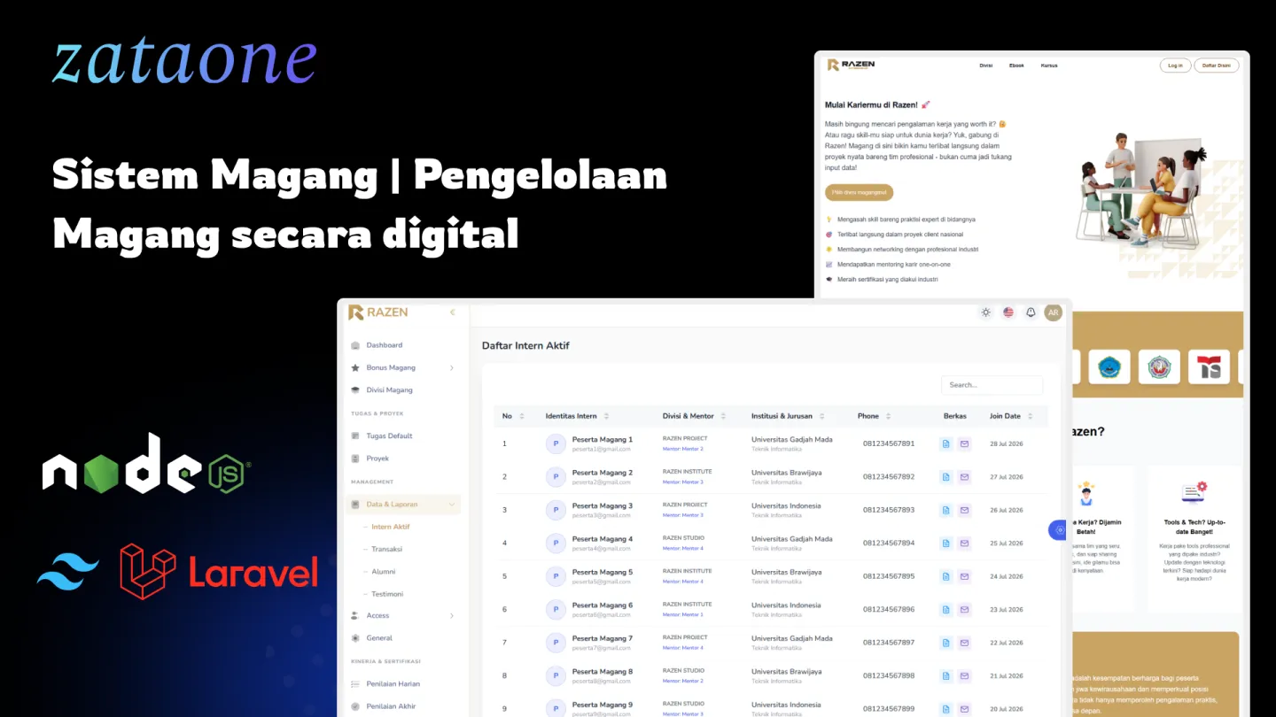 Razen Magang - Premium Internship Management System